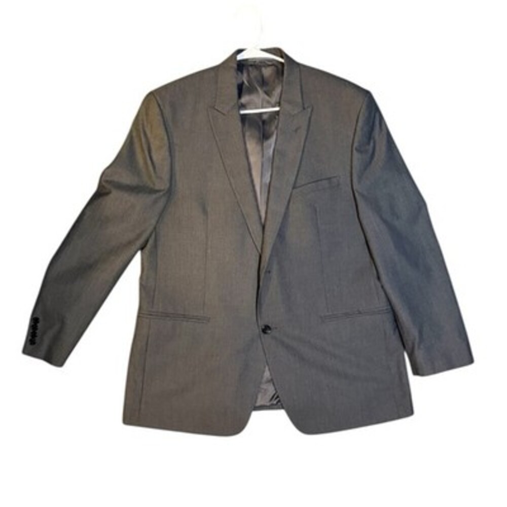 Joseph Abboud Men’s Blazer Suit Jacket Size 46R Gray – Classic Fit.